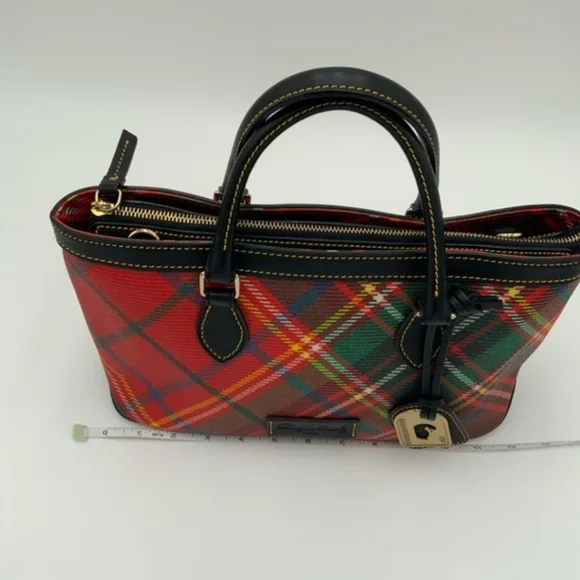 Dooney & Bourke Red and Black Satchel - Picture 7 of 11